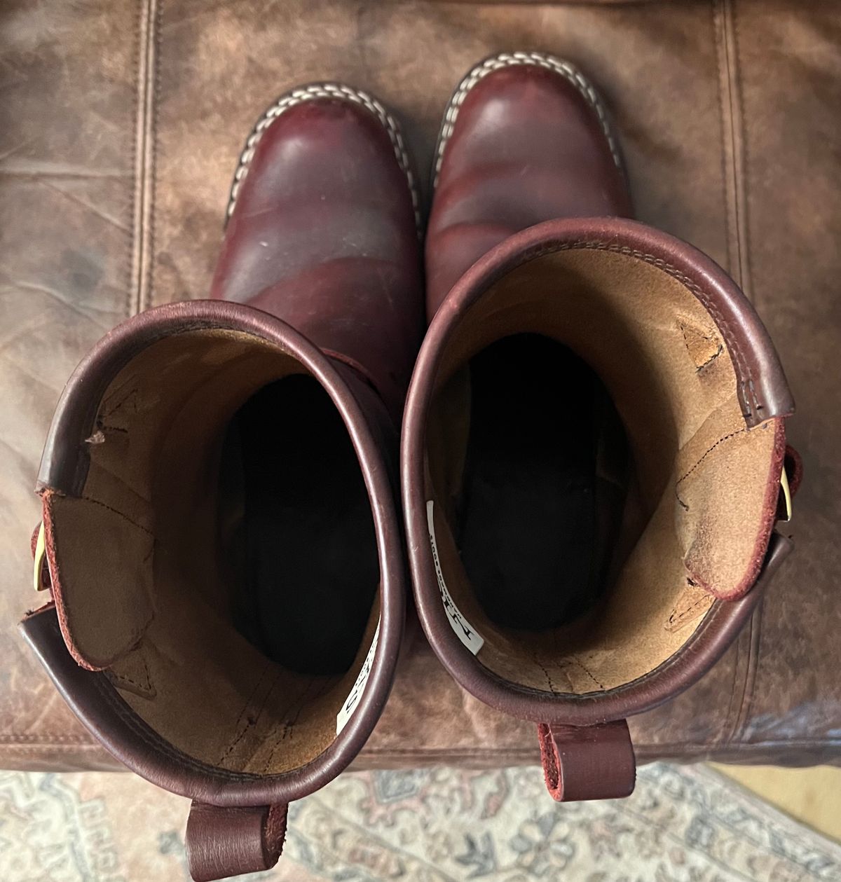 Photo by dawgdad22 on February 5, 2026 of the Nicks StationMaster in Horween Oxblood Chromexcel.