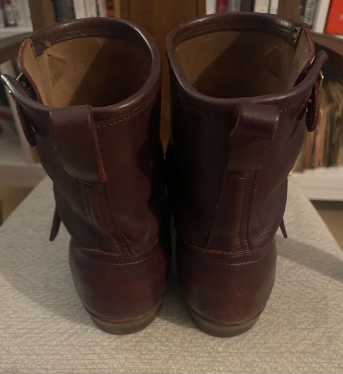 Photo by dawgdad22 on March 6, 2026 of the Nicks StationMaster in Horween Oxblood Chromexcel.