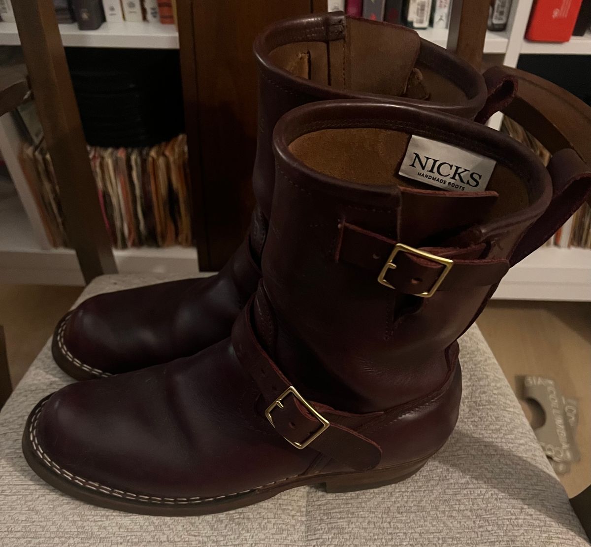 Photo by dawgdad22 on March 6, 2026 of the Nicks StationMaster in Horween Oxblood Chromexcel.