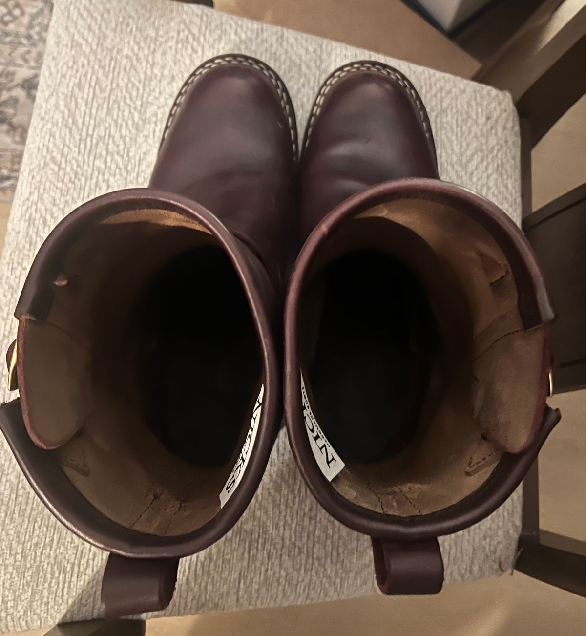 Photo by dawgdad22 on March 6, 2026 of the Nicks StationMaster in Horween Oxblood Chromexcel.