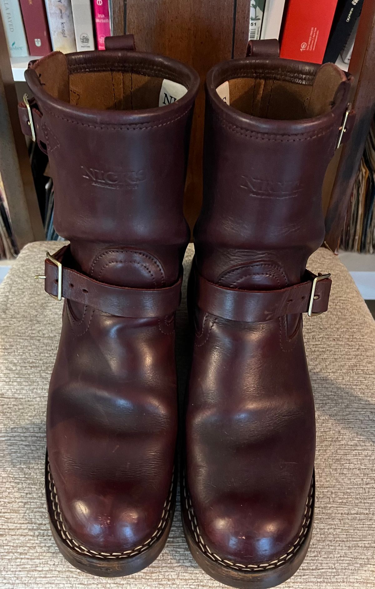 Photo by dawgdad22 on April 5, 2026 of the Nicks StationMaster in Horween Oxblood Chromexcel.