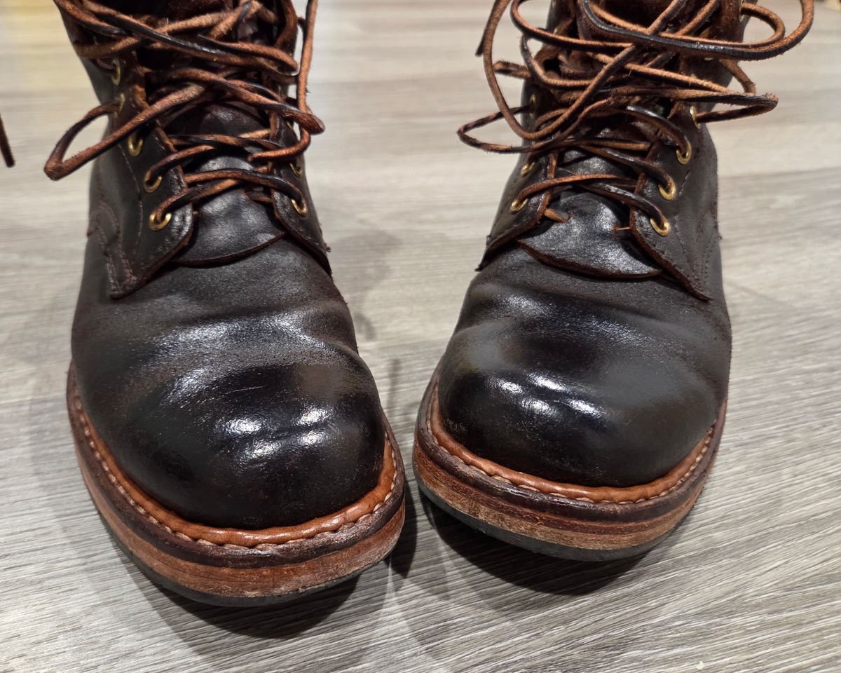 Photo by John1408 on May 1, 2026 of the White's Semi-Dress in Horween Brown Waxed Flesh.