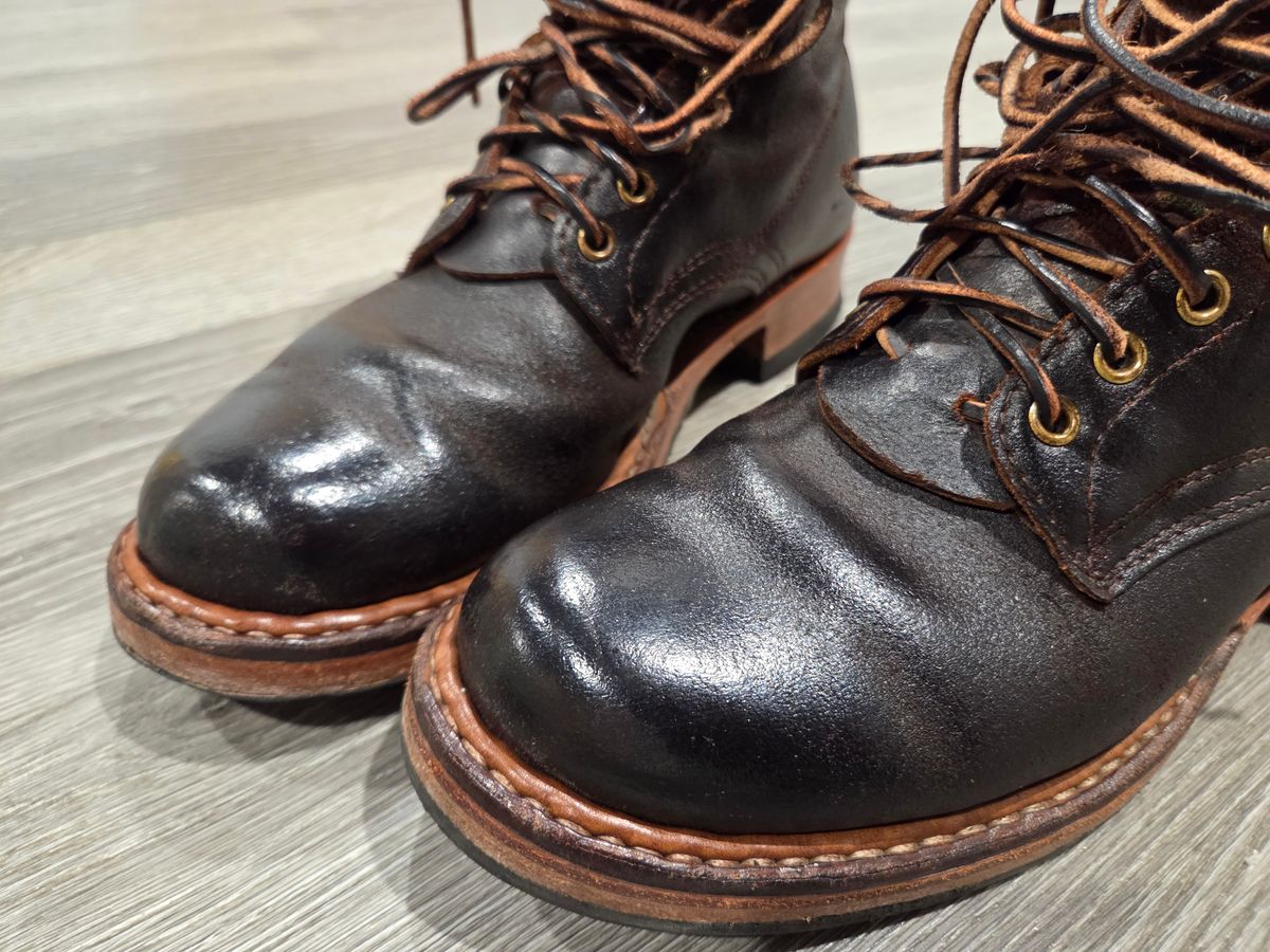 Photo by John1408 on May 1, 2026 of the White's Semi-Dress in Horween Brown Waxed Flesh.