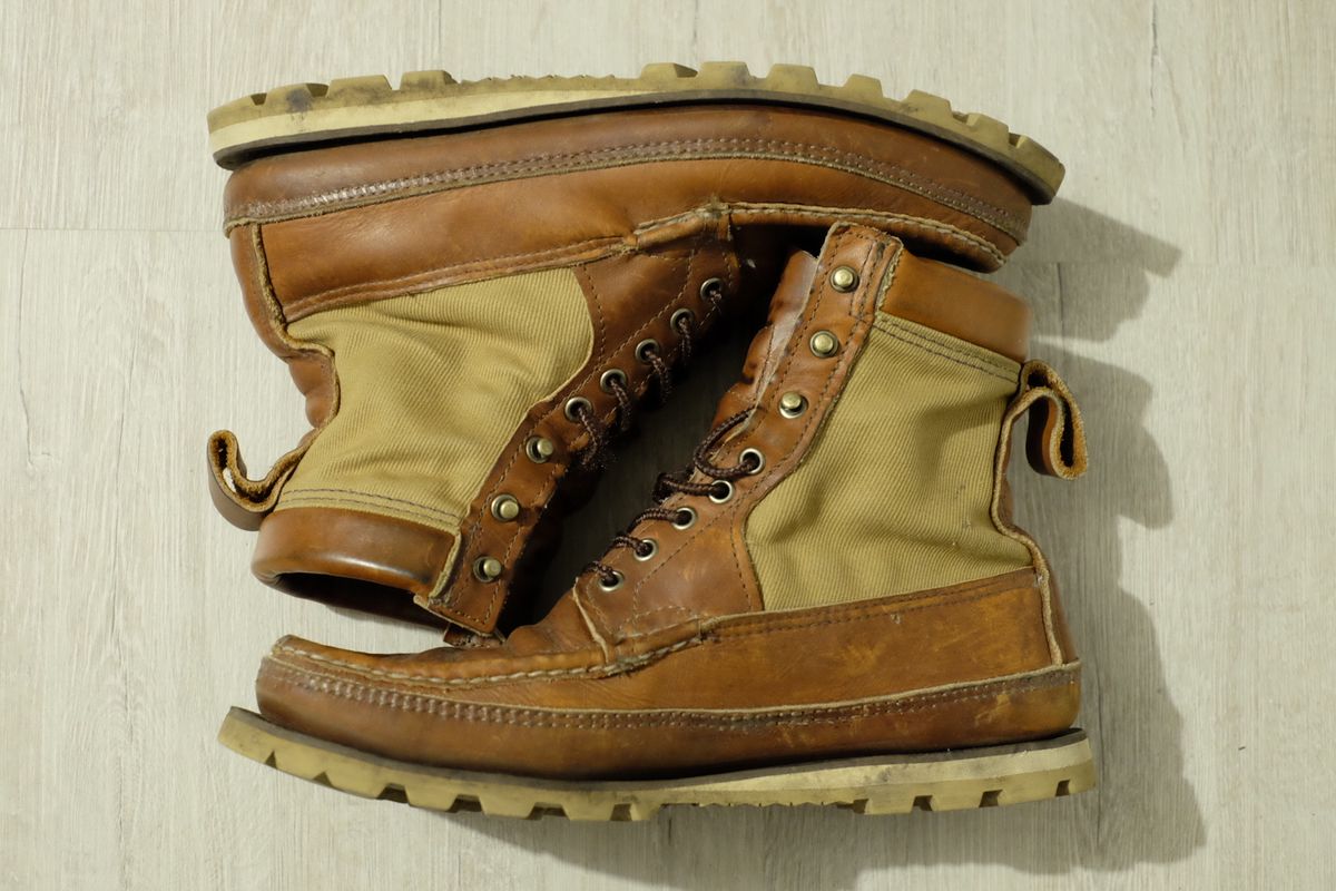 Photo by Blue on October 5, 2025 of the Russell Moccasin Co. Joe's PH in Walnut Timberjack.
