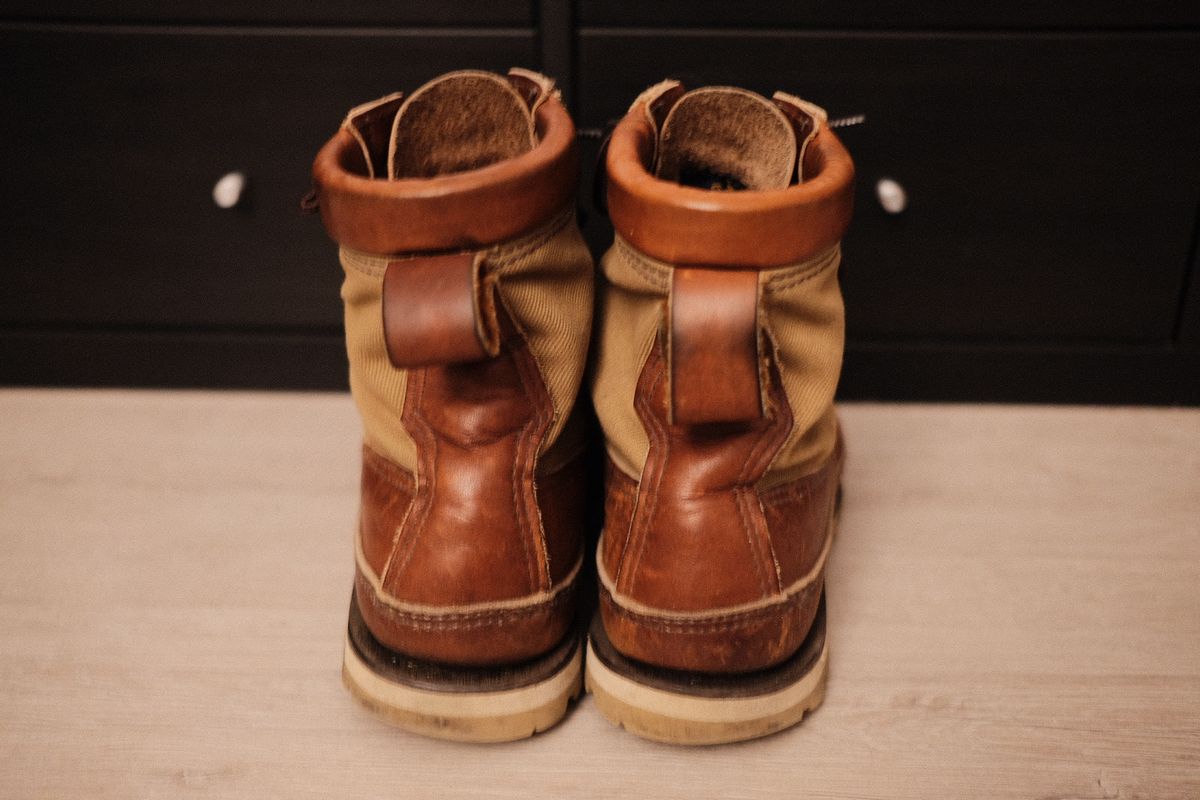 Photo by Blue on November 3, 2025 of the Russell Moccasin Co. Joe's PH in Walnut Timberjack.