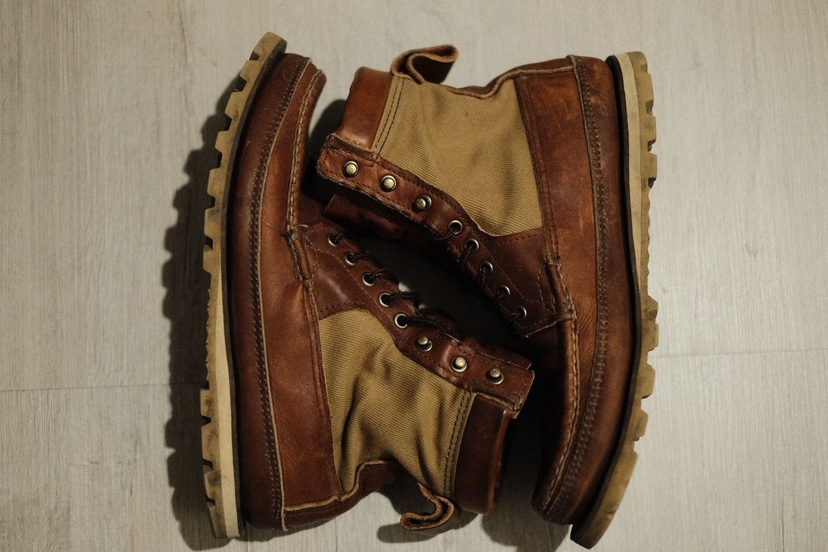 Photo by Blue on December 6, 2025 of the Russell Moccasin Co. Joe's PH in Walnut Timberjack.