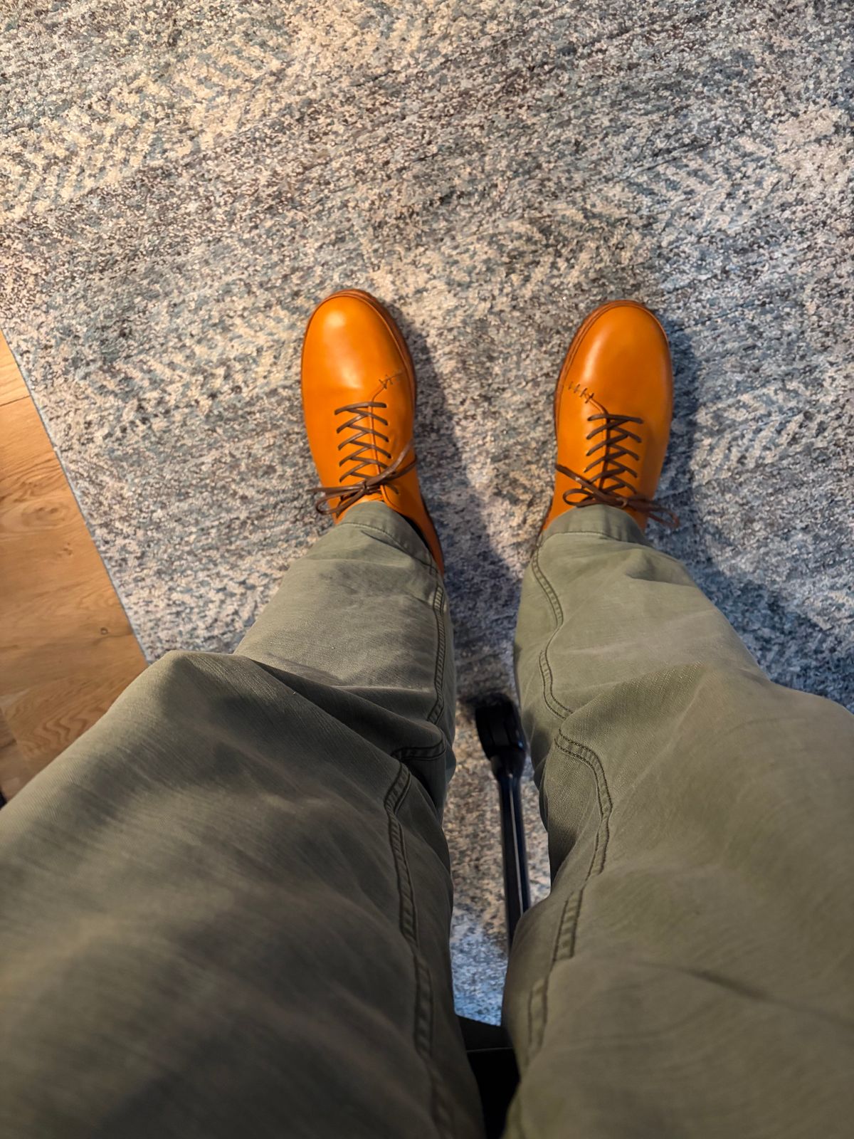 Photo by bobbypats on January 29, 2026 of the Crown Northampton Ernest in J&FJ Oak Bark Tanned English Calf.