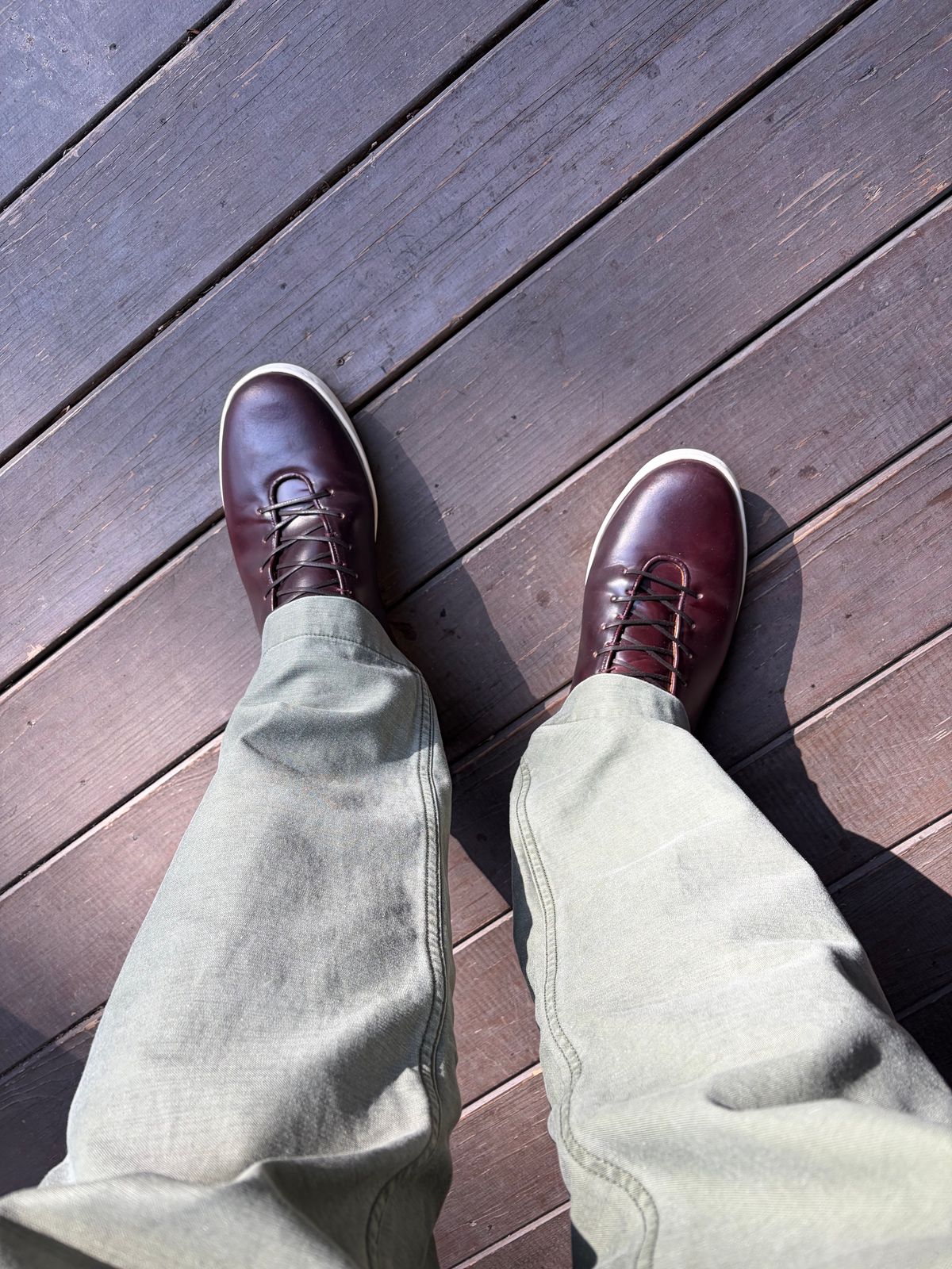 Photo by bobbypats on October 8, 2025 of the Crown Northampton Everdon in Horween Color 8 Shell Cordovan.