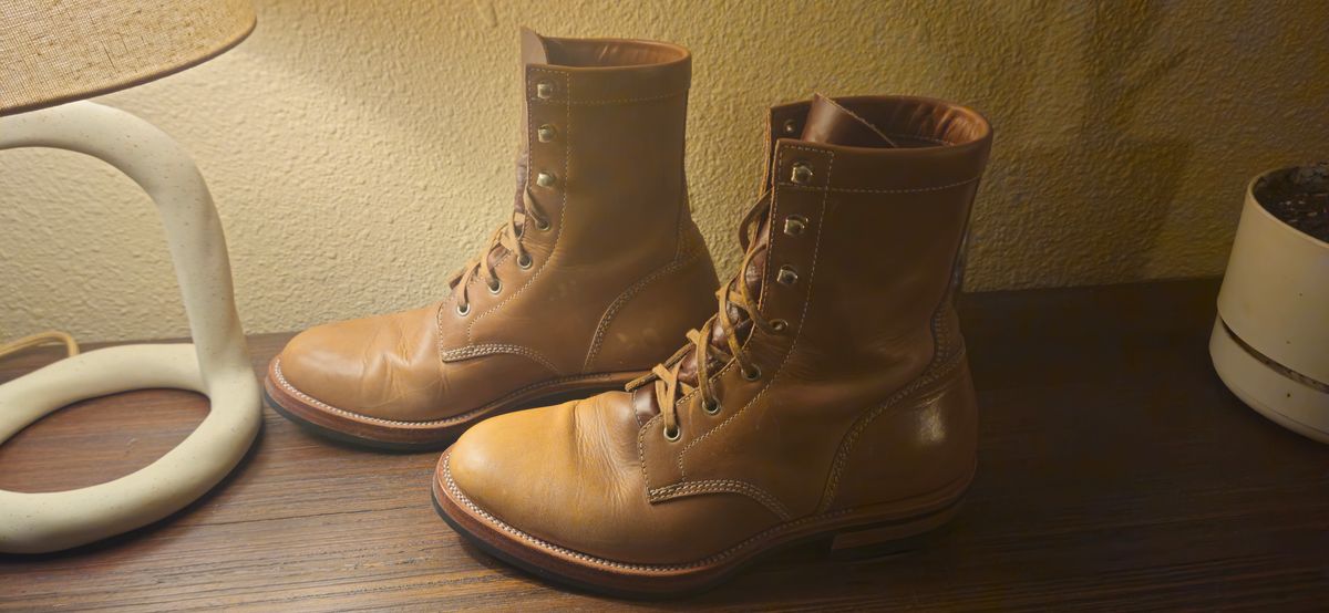 Photo by cjelliott on December 20, 2024 of the Imperium Type 1 Service Boot in Tochigi Natural Cowhide.