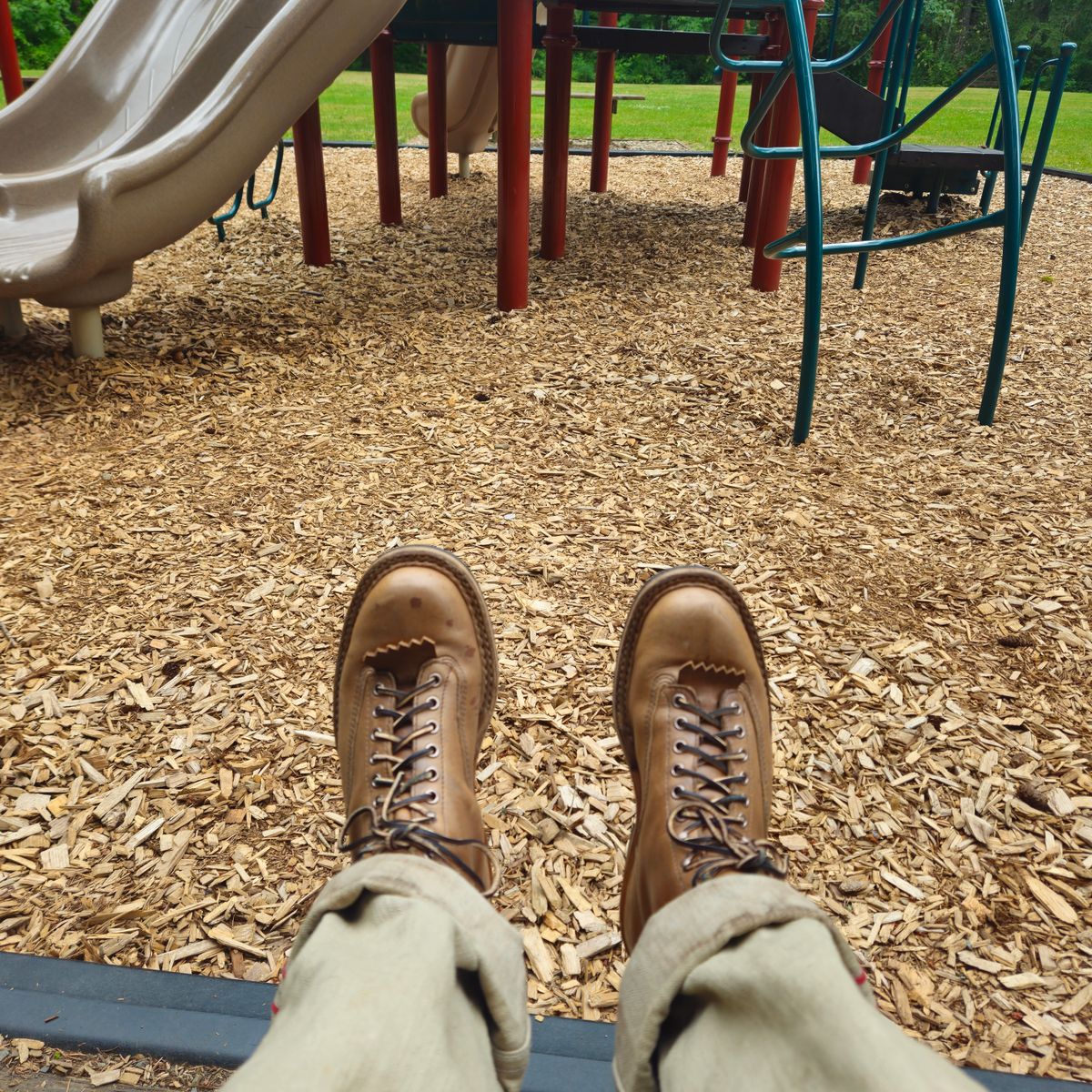 Photo by cjelliott on July 8, 2026 of the White's 350 Cutter in Horween Natural Chromexcel.