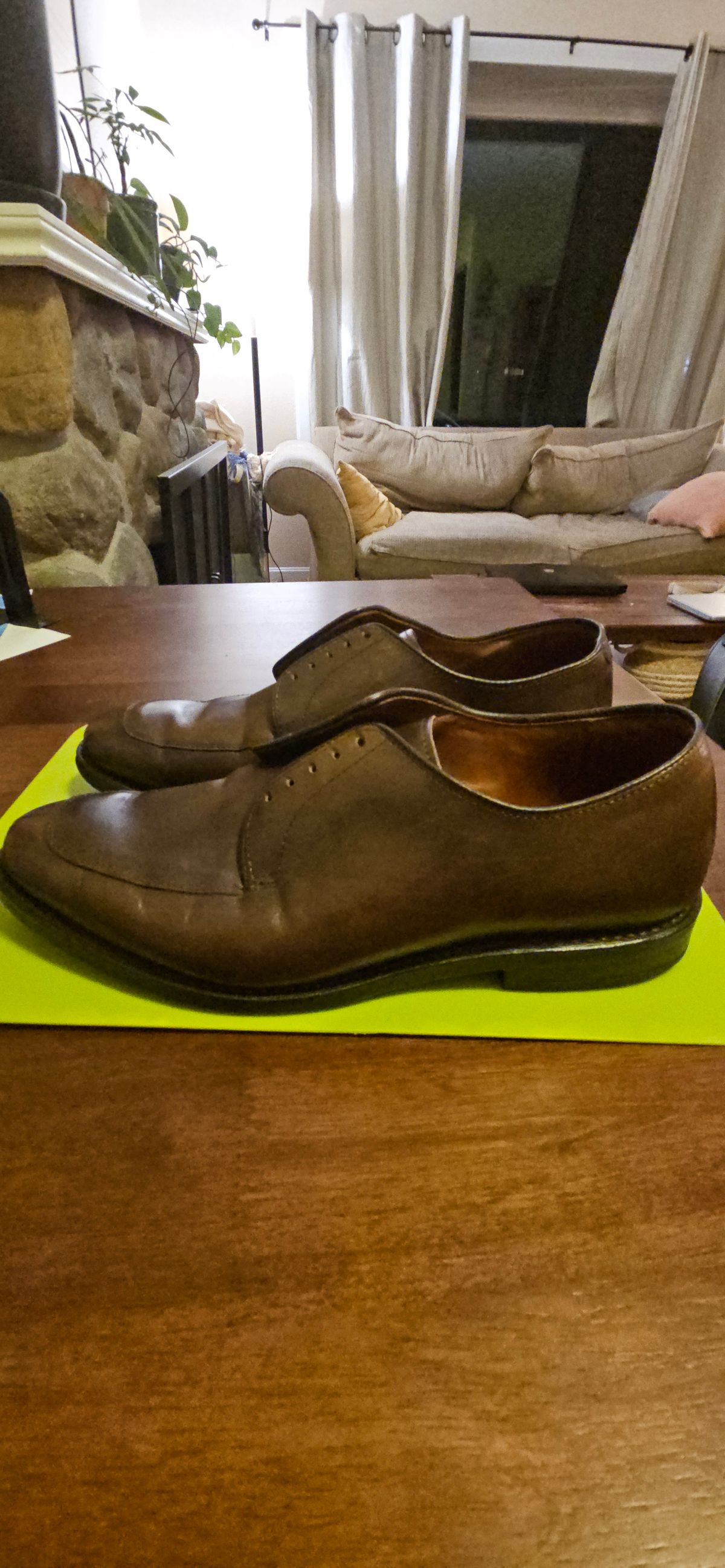 Photo by cjelliott on September 18, 2024 of the Allen Edmonds Delrey in Dark Chili Calfskin.