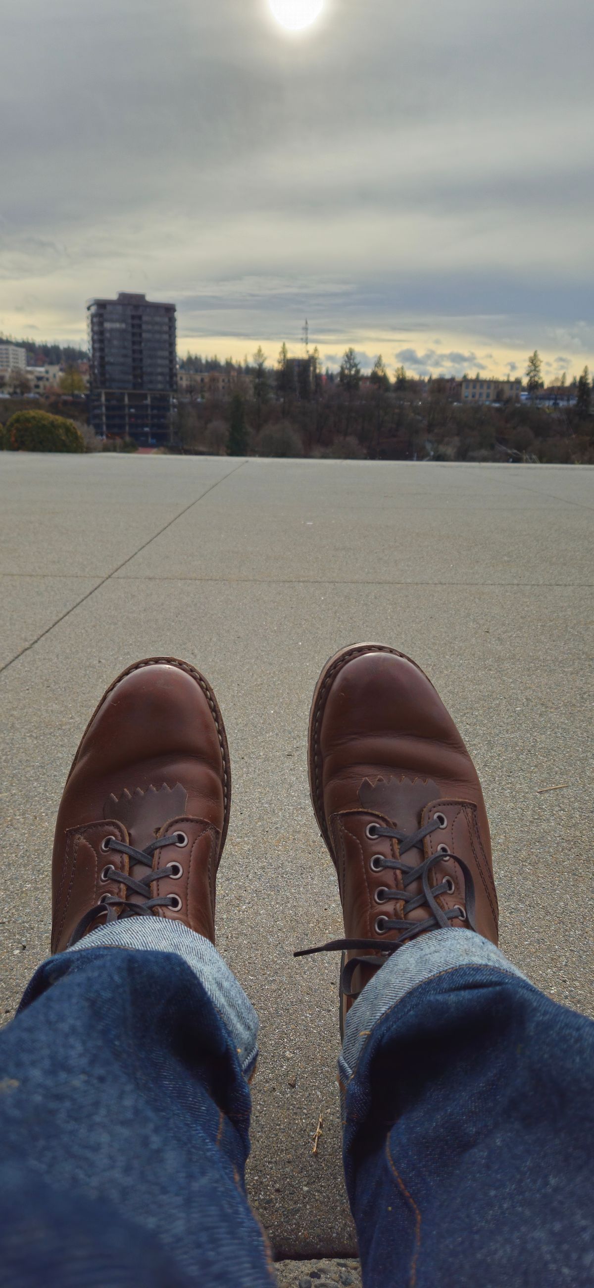 Photo by cjelliott on November 24, 2024 of the White's MP-Sherman Plain Toe in Horween British Tan Chromexcel.