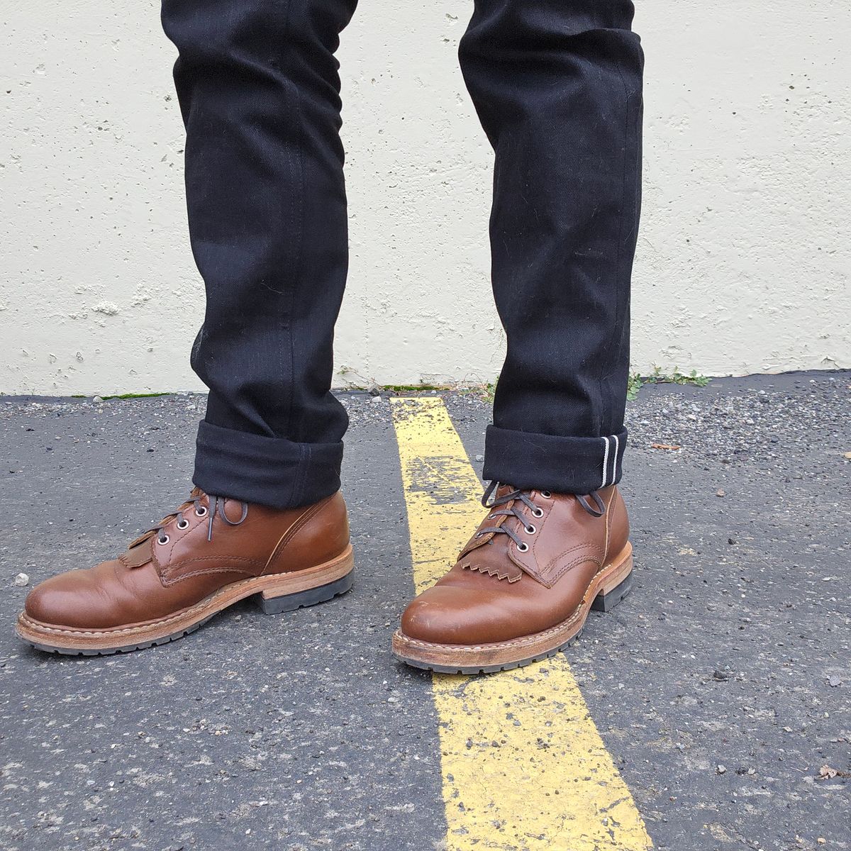 Photo by cjelliott on December 9, 2024 of the White's MP-Sherman Plain Toe in Horween British Tan Chromexcel.