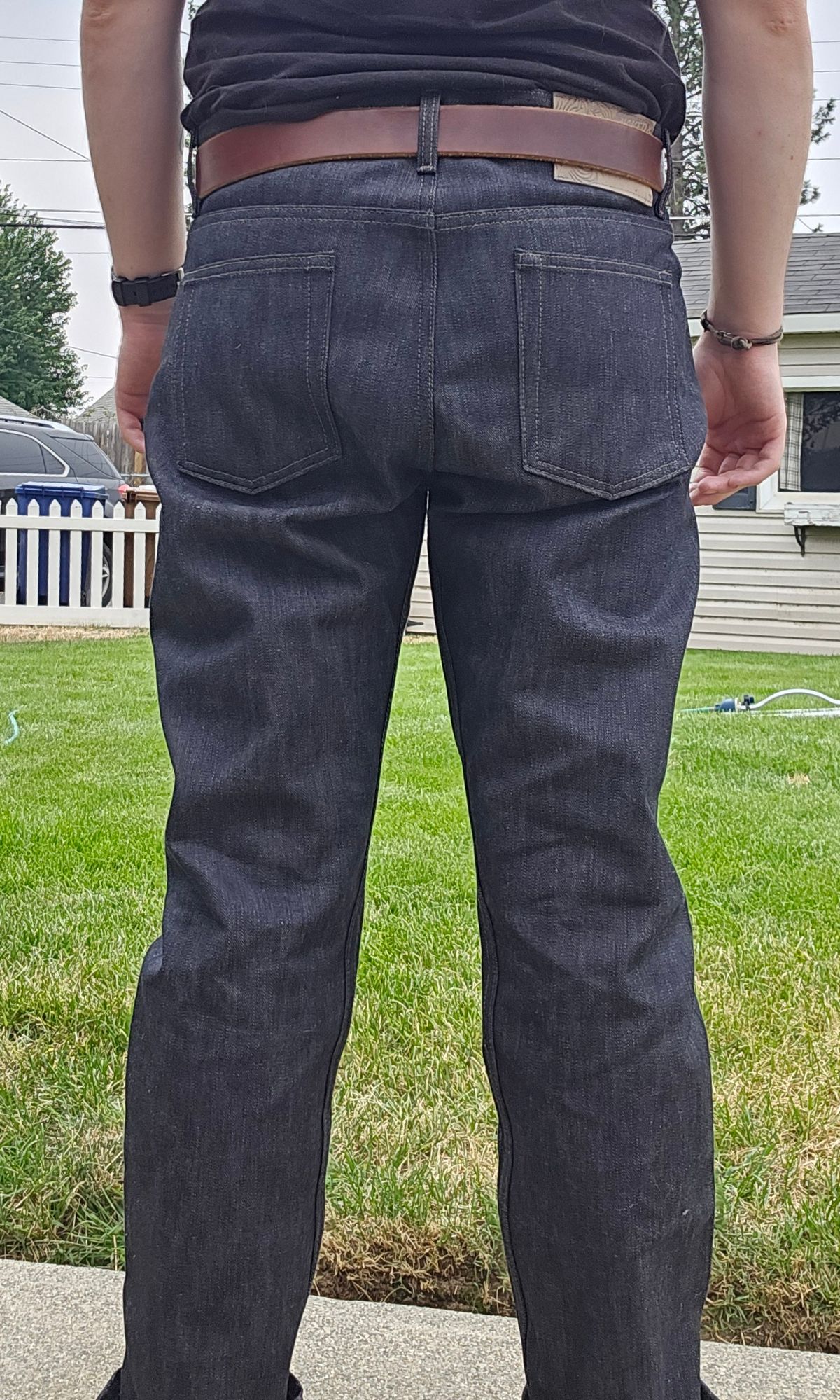 Photo by cjelliott on August 28, 2025 of the Naked And Famous Earthquake LHT - Weird Guy in 13.75 Left Hand Twill Slub.
