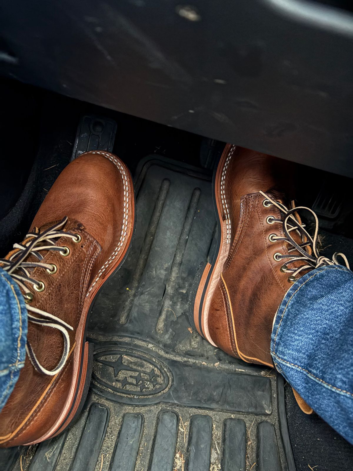 Photo by crichardson on February 20, 2026 of the Nicks Falcon in Horween Orange Predator.