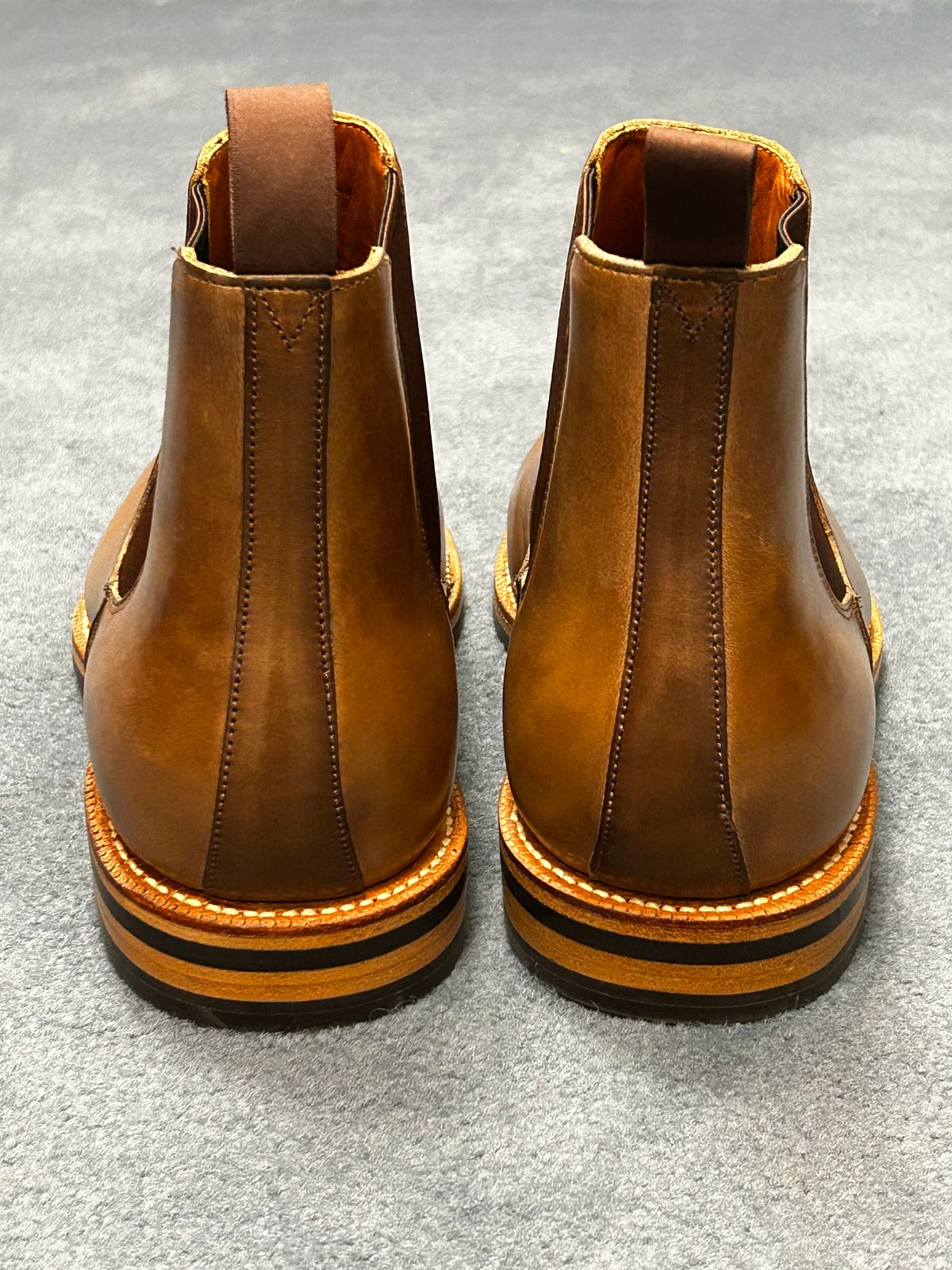 Photo by Patrick_I._Nas on October 1, 2025 of the Grant Stone Chelsea Boot in Horween Dune Chromexcel.