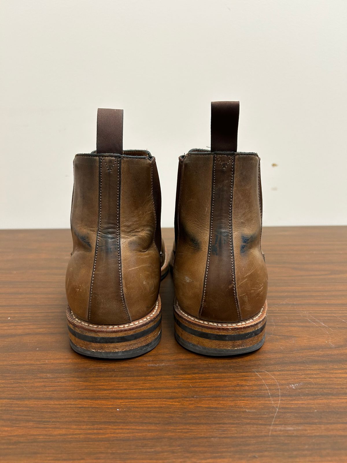 Photo by Patrick_I._Nas on November 2, 2025 of the Grant Stone Chelsea Boot in Horween Dune Chromexcel.