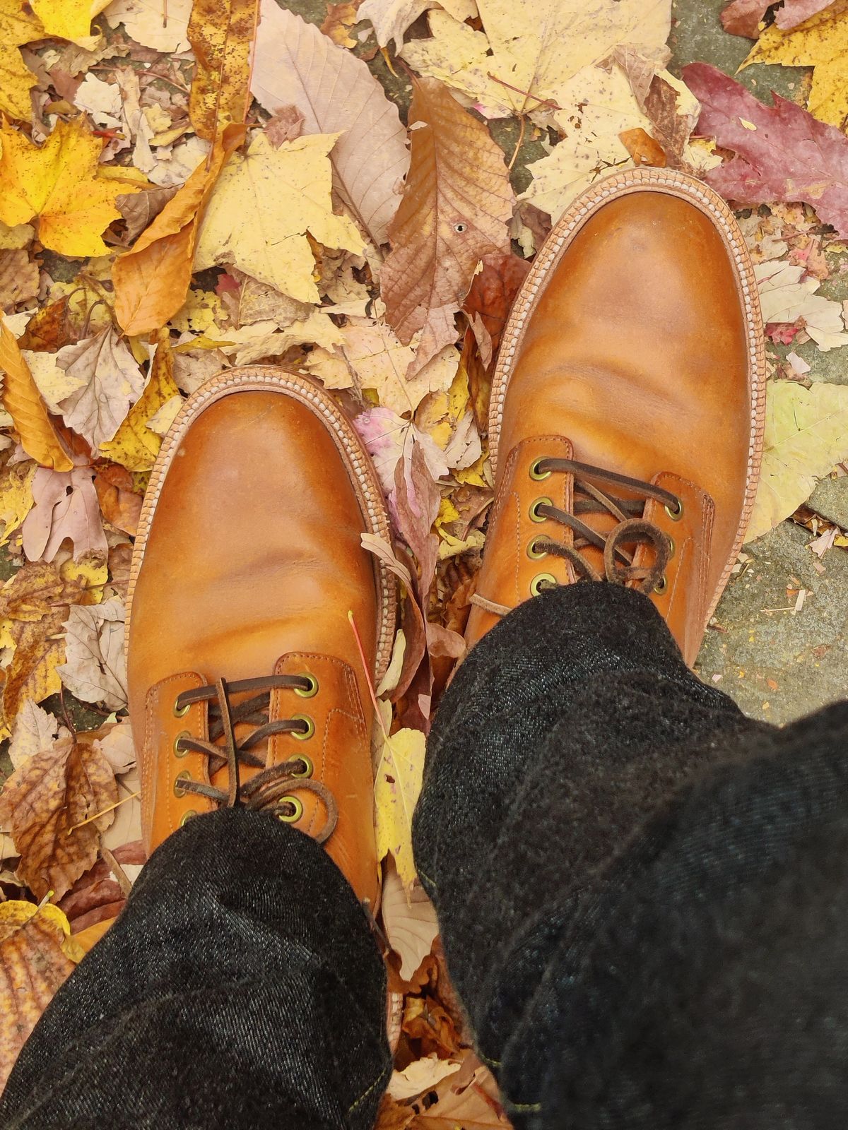 Photo by Patrick_I._Nas on November 10, 2024 of the Grant Stone Diesel Boot in Badalassi Carlo Saddle Tan Minerva.