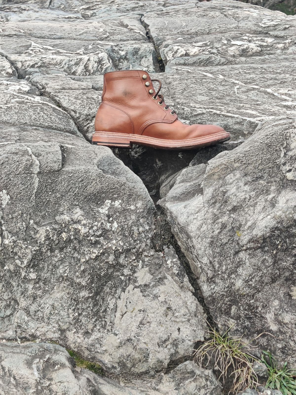 Photo by Patrick_I._Nas on November 16, 2024 of the Grant Stone Diesel Boot in Badalassi Carlo Saddle Tan Minerva.