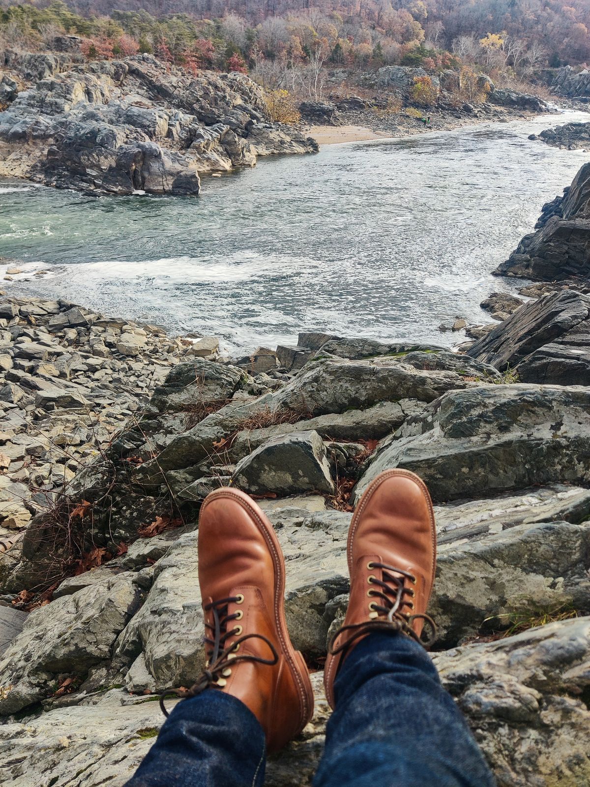 Photo by Patrick_I._Nas on November 16, 2024 of the Grant Stone Diesel Boot in Badalassi Carlo Saddle Tan Minerva.