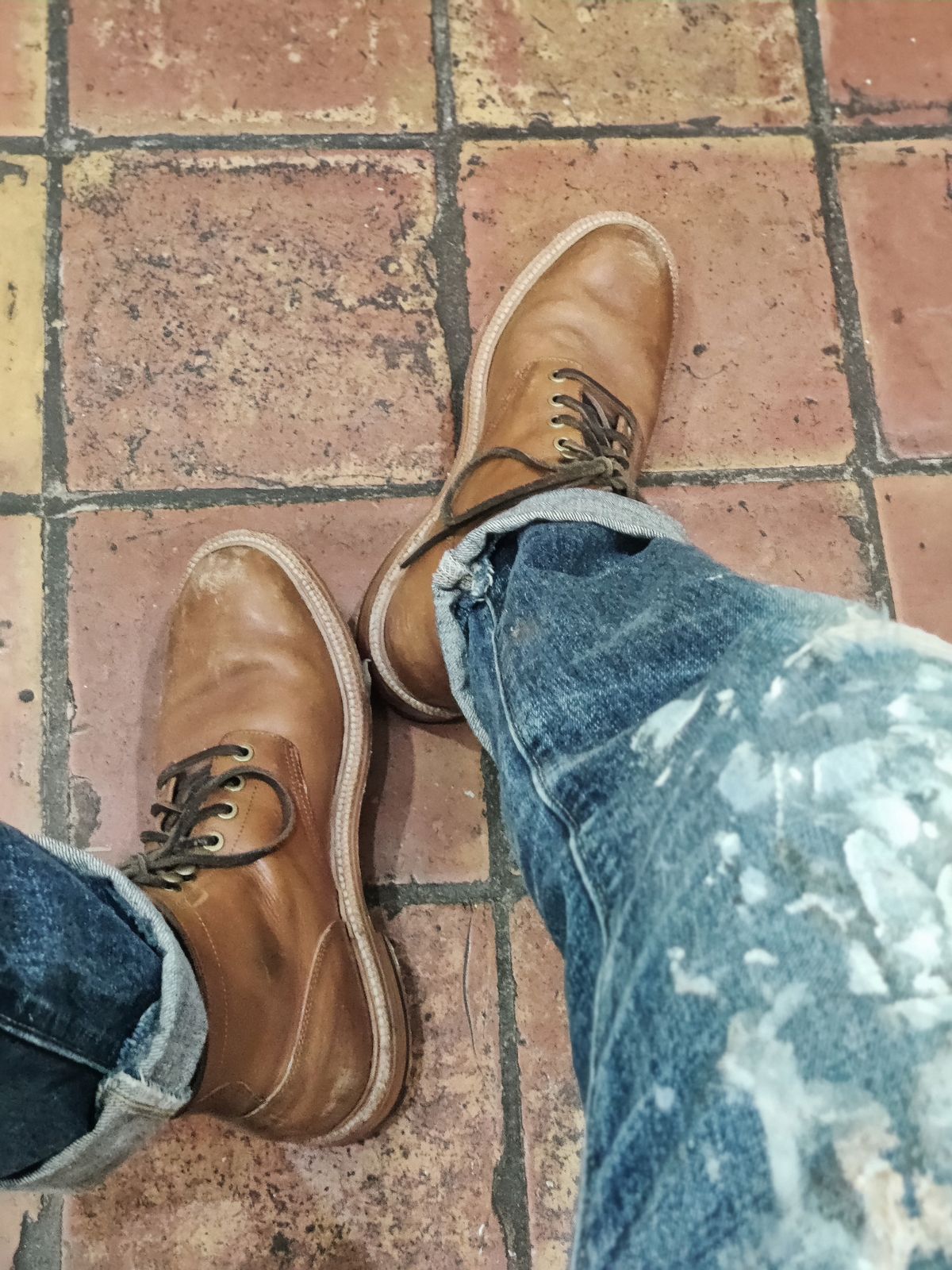 Photo by Patrick_I._Nas on November 18, 2024 of the Grant Stone Diesel Boot in Badalassi Carlo Saddle Tan Minerva.
