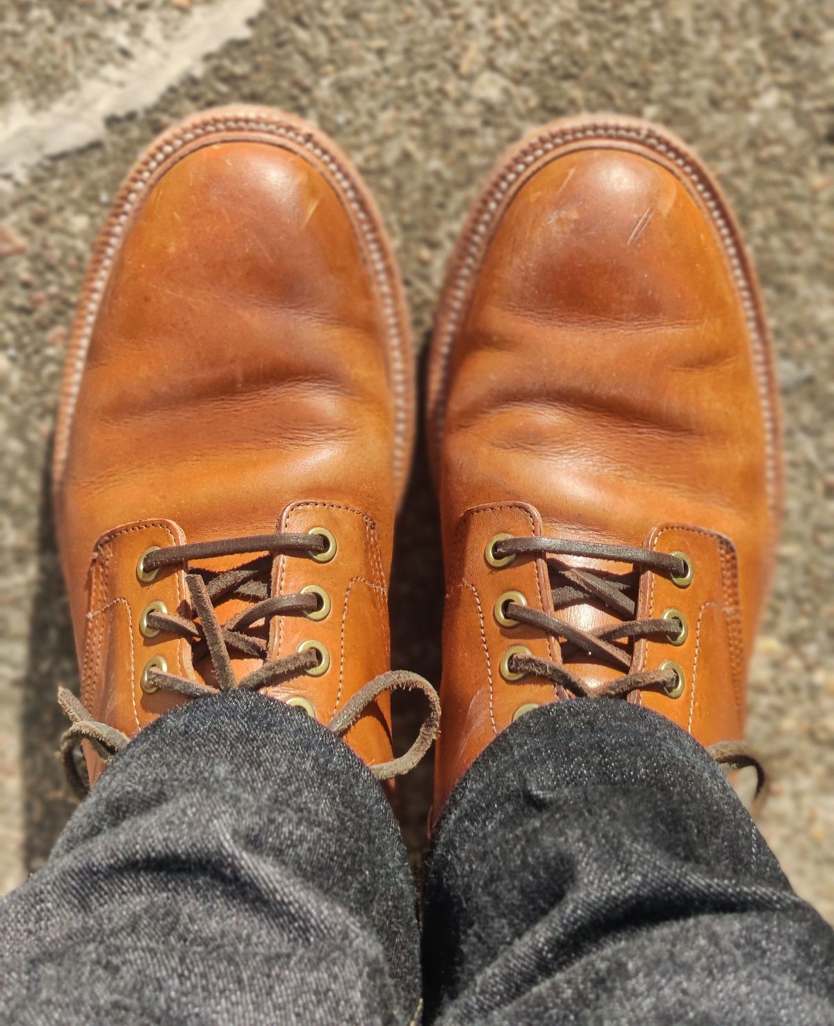 Photo by Patrick_I._Nas on November 18, 2024 of the Grant Stone Diesel Boot in Badalassi Carlo Saddle Tan Minerva.