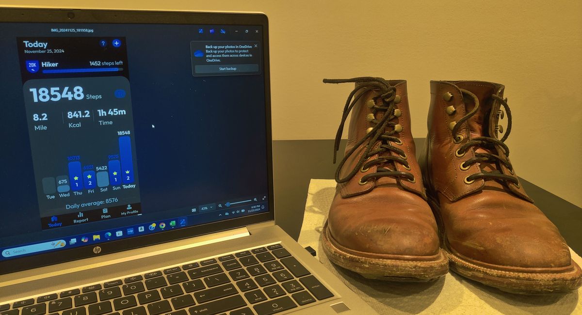 Photo by Patrick_I._Nas on November 25, 2024 of the Grant Stone Diesel Boot in Badalassi Carlo Saddle Tan Minerva.