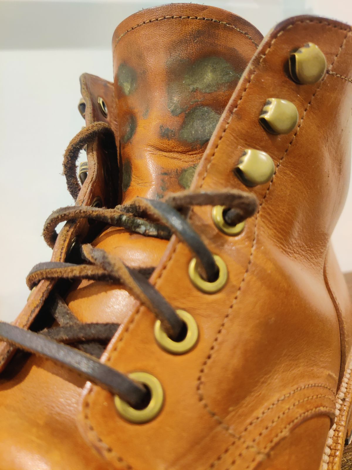 Photo by Patrick_I._Nas on December 7, 2024 of the Grant Stone Diesel Boot in Badalassi Carlo Saddle Tan Minerva.