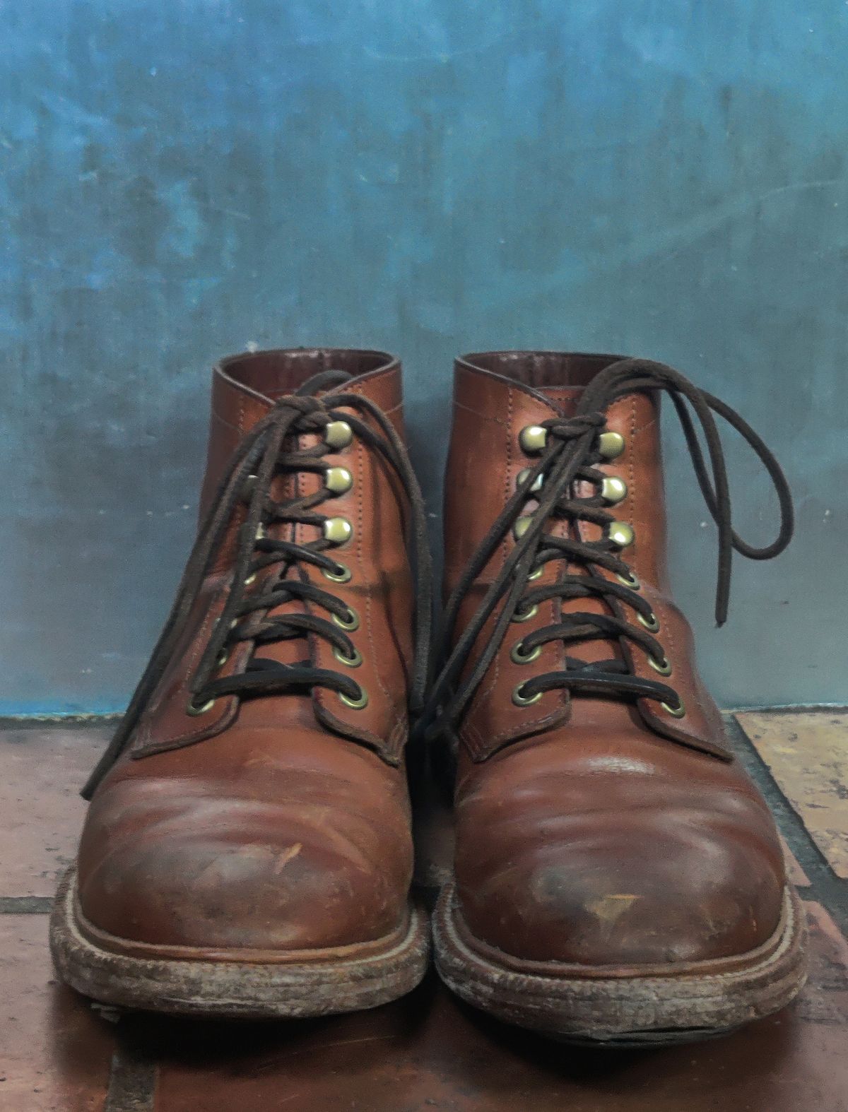 Photo by Patrick_I._Nas on December 31, 2024 of the Grant Stone Diesel Boot in Badalassi Carlo Saddle Tan Minerva.