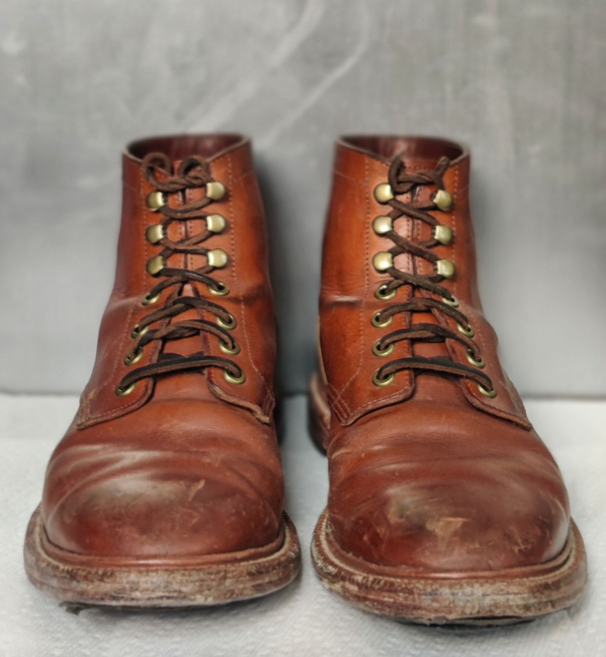 Photo by Patrick_I._Nas on January 2, 2025 of the Grant Stone Diesel Boot in Badalassi Carlo Saddle Tan Minerva.