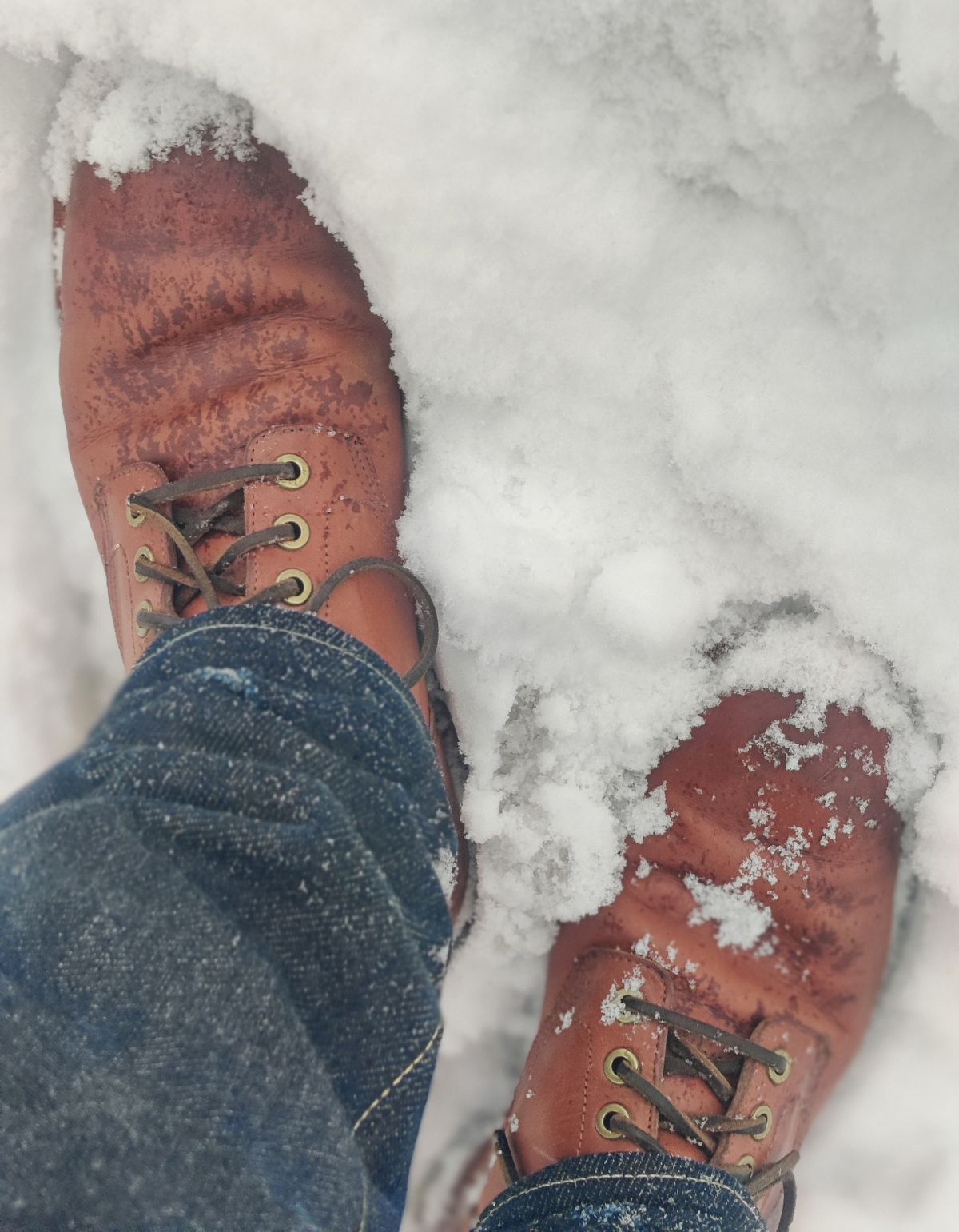 Photo by Patrick_I._Nas on January 6, 2025 of the Grant Stone Diesel Boot in Badalassi Carlo Saddle Tan Minerva.