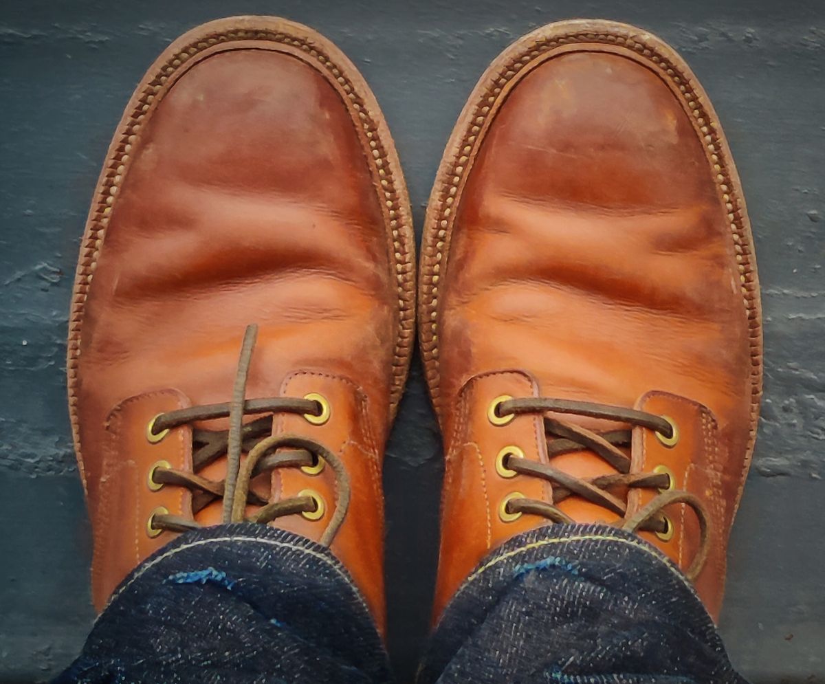 Photo by Patrick_I._Nas on January 19, 2025 of the Grant Stone Diesel Boot in Badalassi Carlo Saddle Tan Minerva.