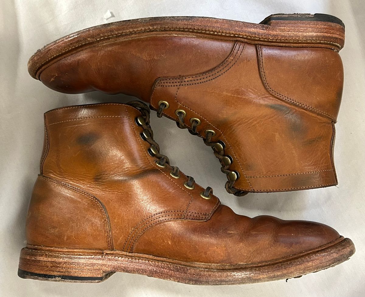 Photo by Patrick_I._Nas on February 3, 2025 of the Grant Stone Diesel Boot in Badalassi Carlo Saddle Tan Minerva.