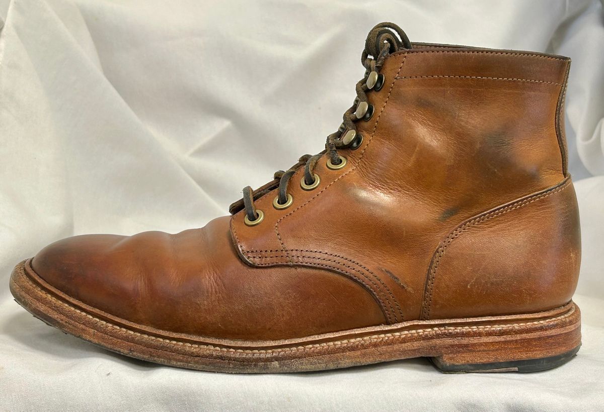 Photo by Patrick_I._Nas on February 3, 2025 of the Grant Stone Diesel Boot in Badalassi Carlo Saddle Tan Minerva.