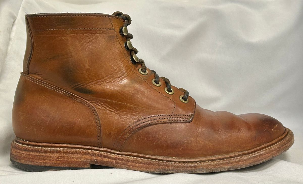 Photo by Patrick_I._Nas on February 3, 2025 of the Grant Stone Diesel Boot in Badalassi Carlo Saddle Tan Minerva.