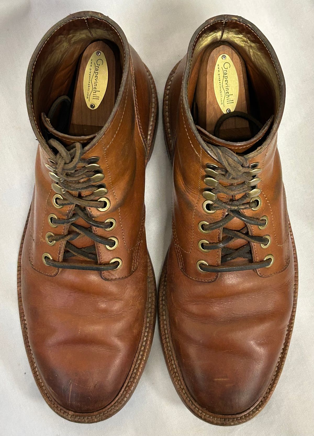 Photo by Patrick_I._Nas on February 3, 2025 of the Grant Stone Diesel Boot in Badalassi Carlo Saddle Tan Minerva.