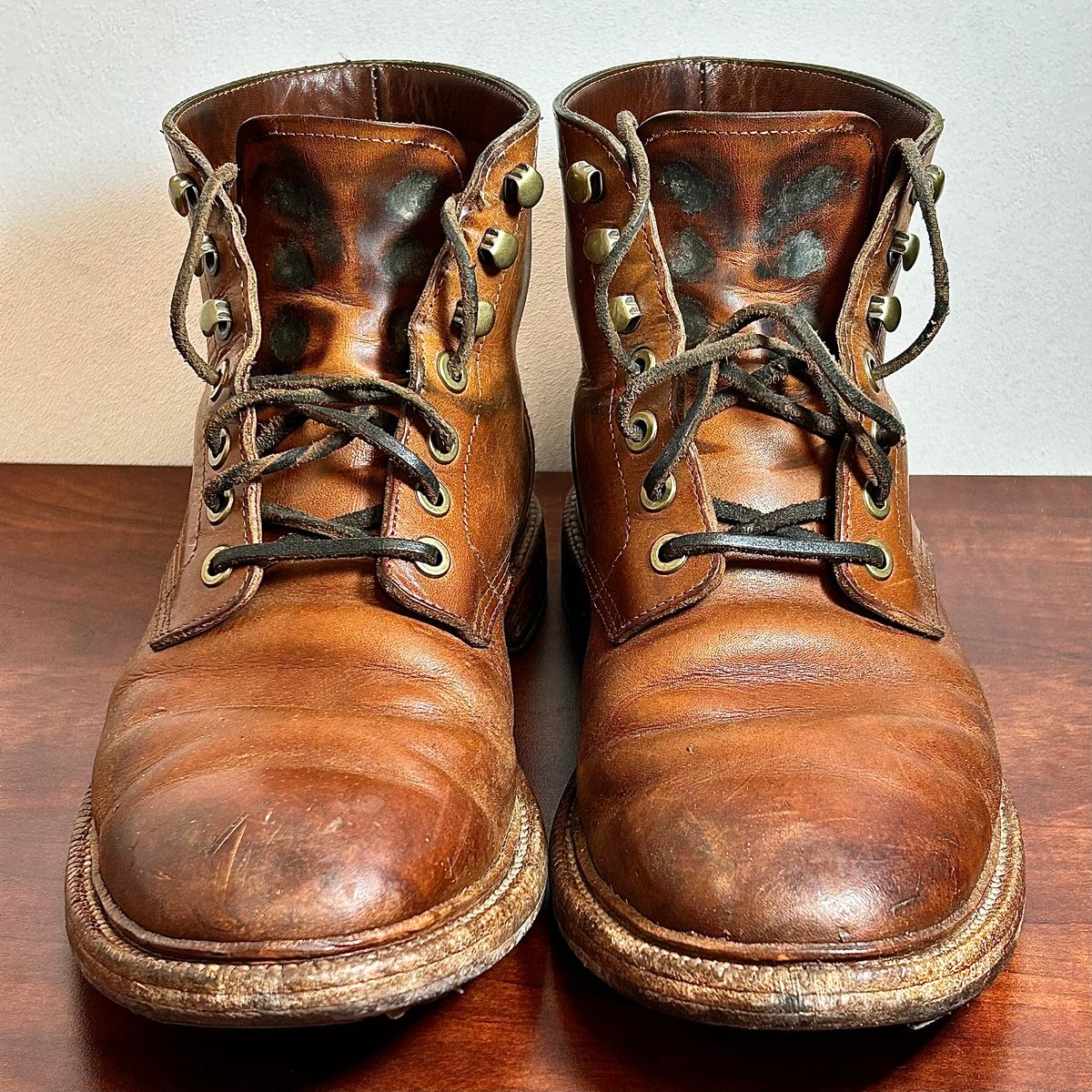 Photo by Patrick_I._Nas on February 6, 2025 of the Grant Stone Diesel Boot in Badalassi Carlo Saddle Tan Minerva.