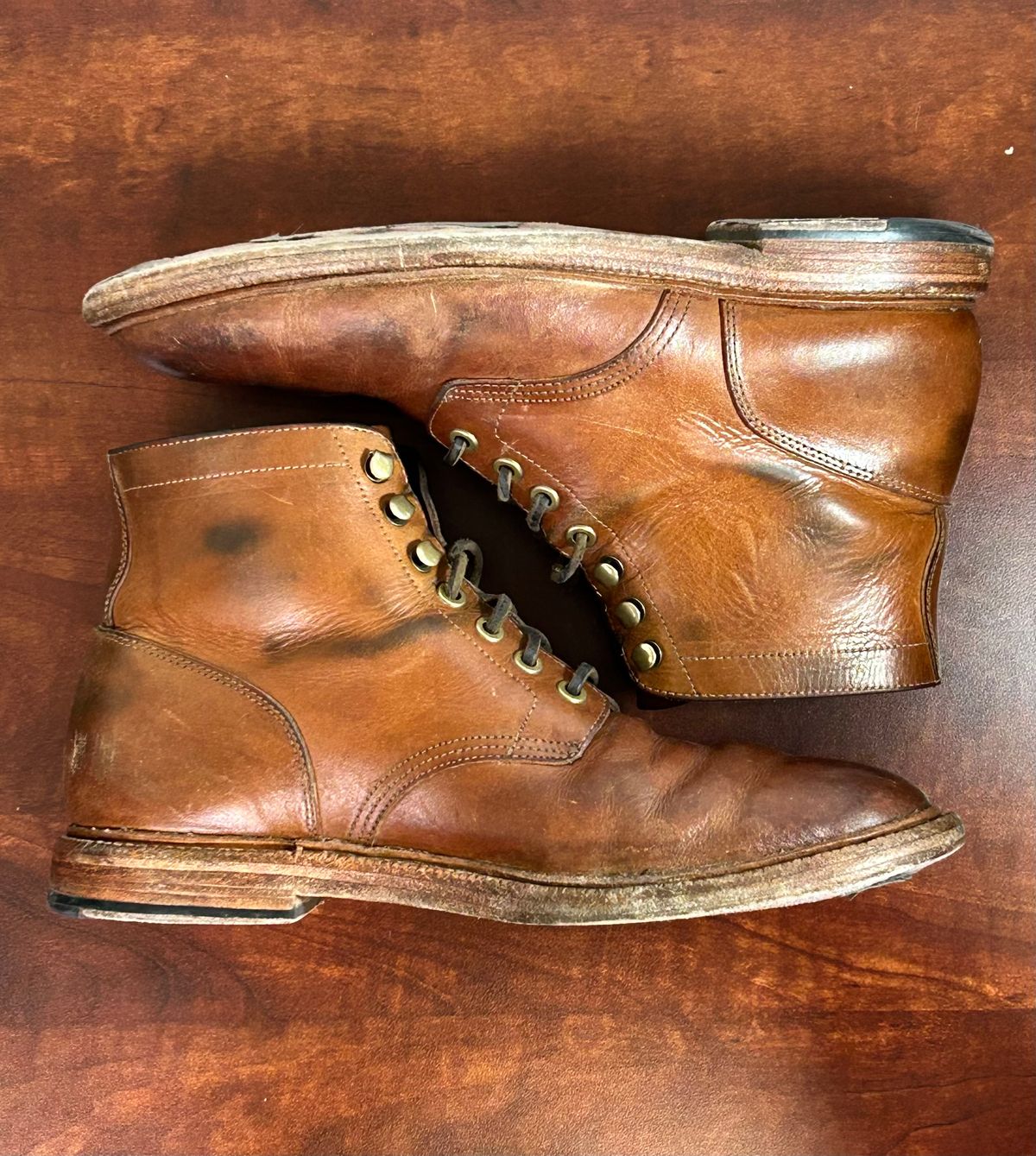 Photo by Patrick_I._Nas on March 3, 2025 of the Grant Stone Diesel Boot in Badalassi Carlo Saddle Tan Minerva.