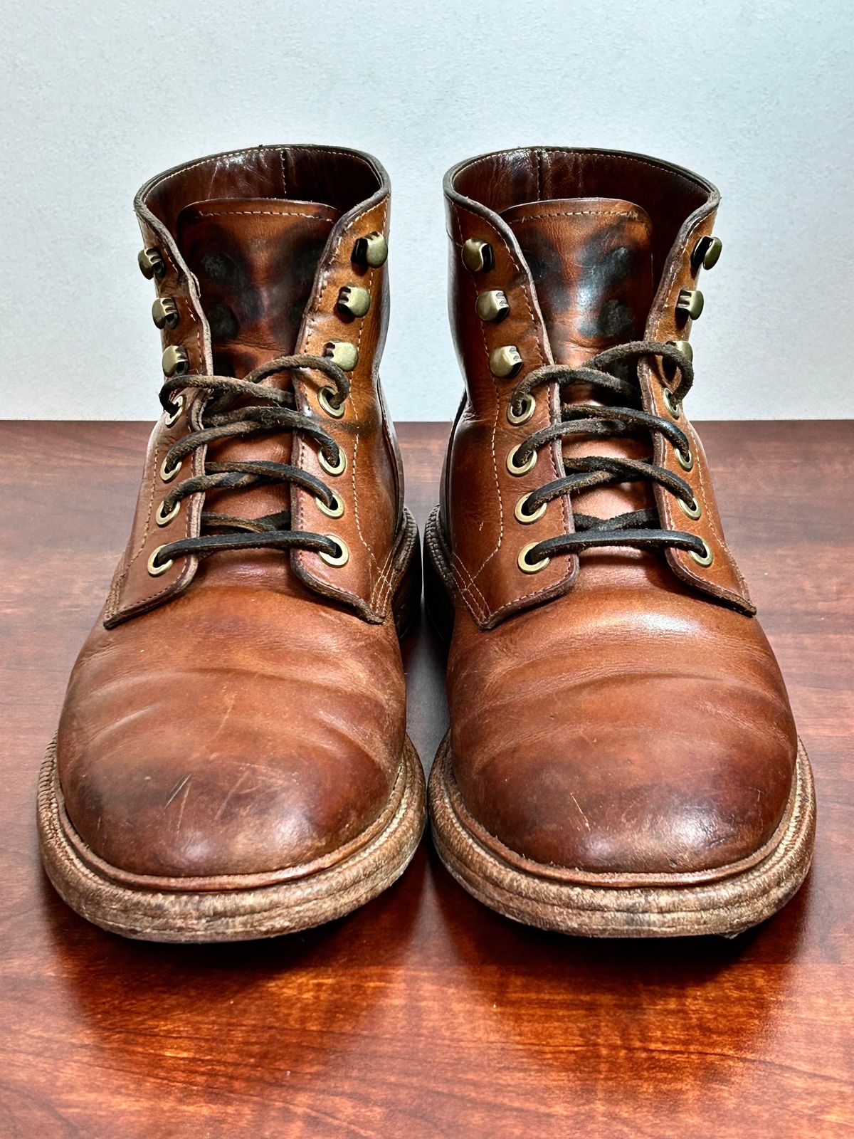 Photo by Patrick_I._Nas on March 3, 2025 of the Grant Stone Diesel Boot in Badalassi Carlo Saddle Tan Minerva.