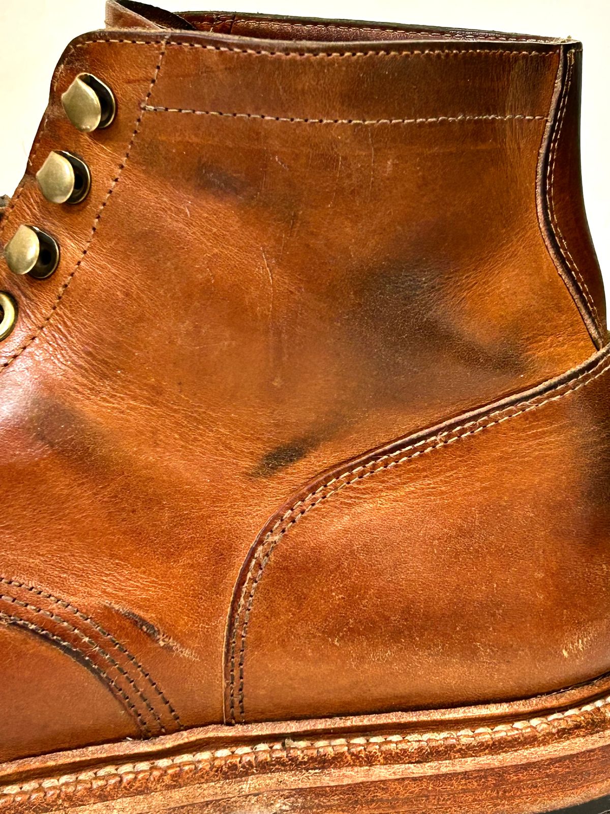 Photo by Patrick_I._Nas on April 4, 2025 of the Grant Stone Diesel Boot in Badalassi Carlo Saddle Tan Minerva.