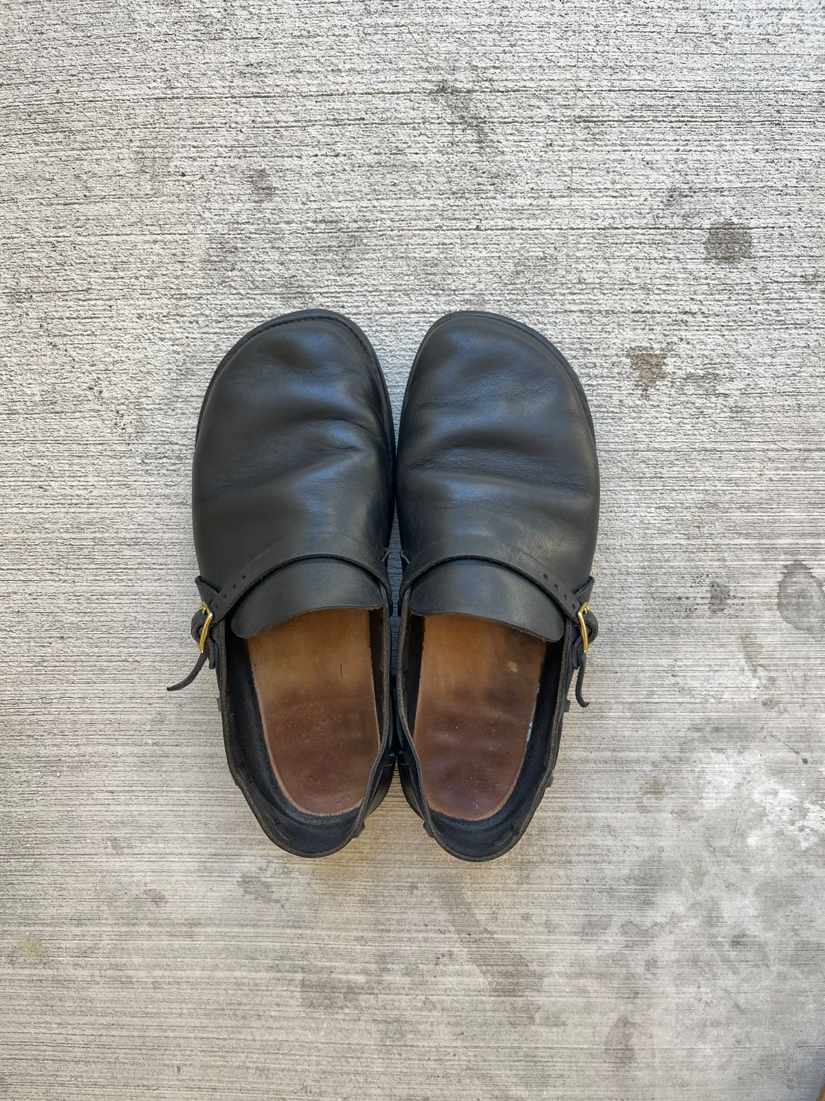 Photo by niku on September 16, 2025 of the Aurora Shoe Co. Middle English in Horween Black Chromexcel.