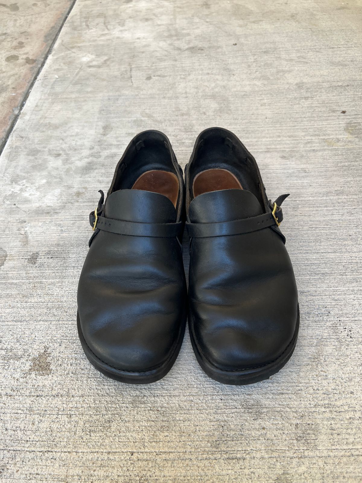 Photo by niku on September 16, 2025 of the Aurora Shoe Co. Middle English in Horween Black Chromexcel.