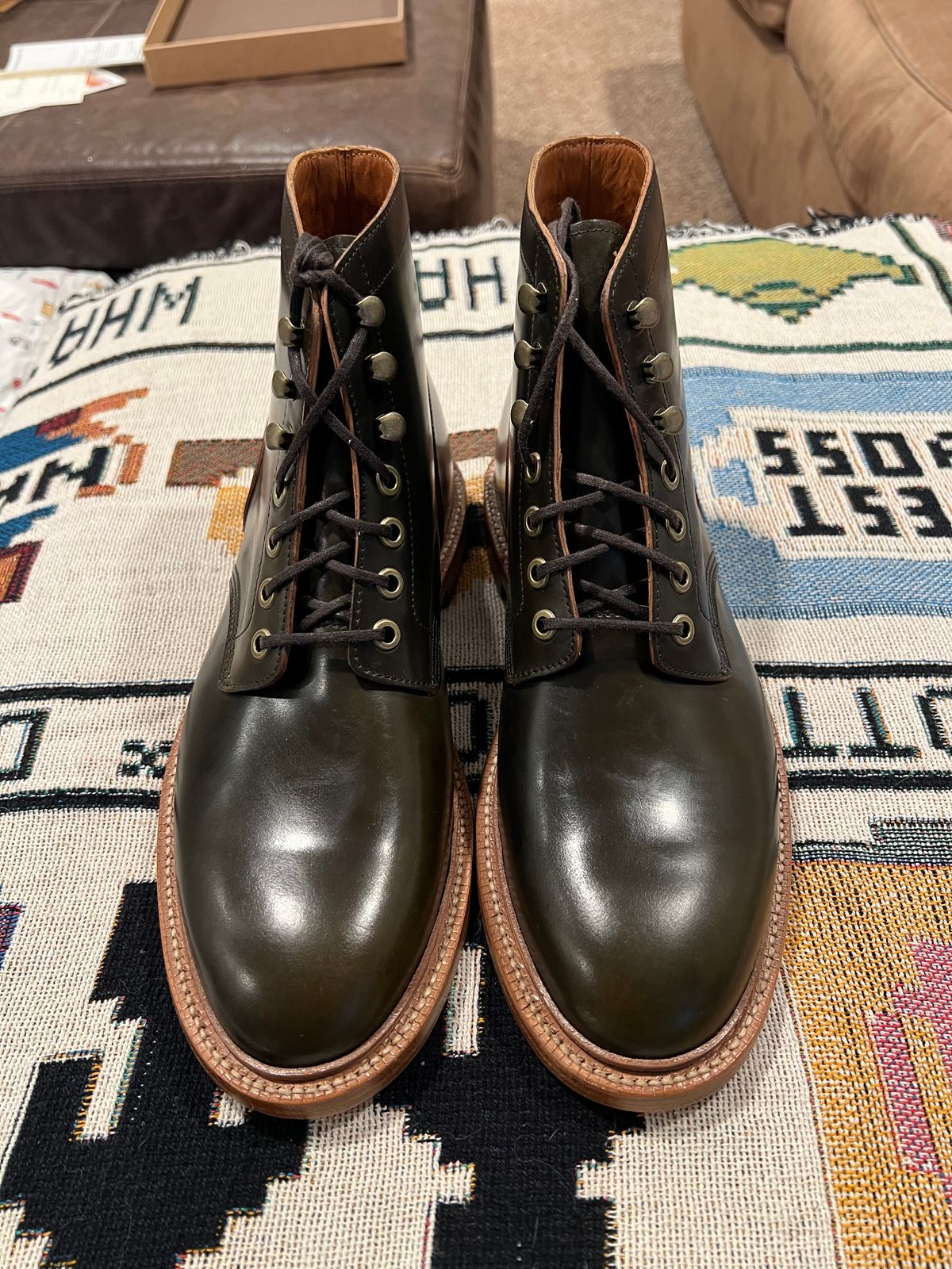 Photo by JPLopez124 on May 2, 2025 of the Grant Stone Diesel Boot in Horween Maduro Shell Cordovan.