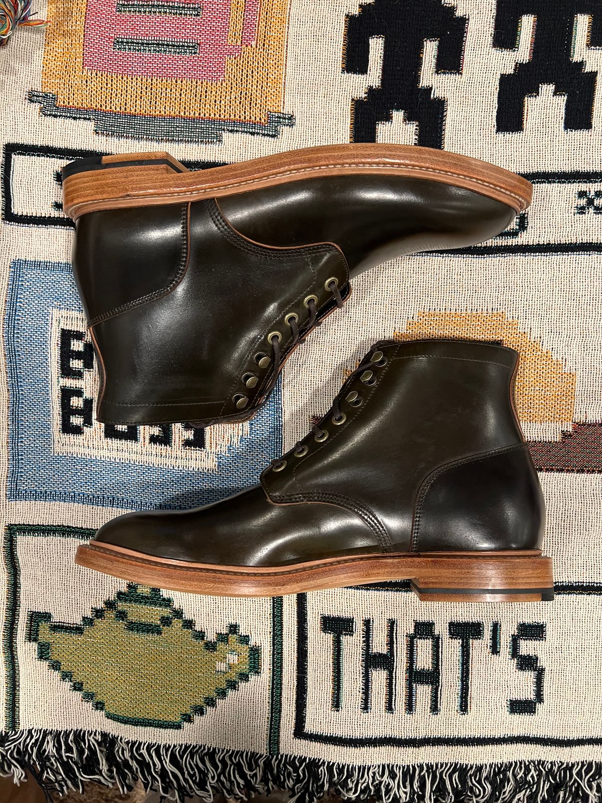 Photo by JPLopez124 on May 2, 2025 of the Grant Stone Diesel Boot in Horween Maduro Shell Cordovan.