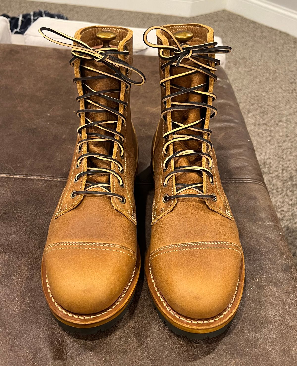 Photo by JPLopez124 on July 29, 2025 of the Truman Upland Boot in British Tan Grizzly.