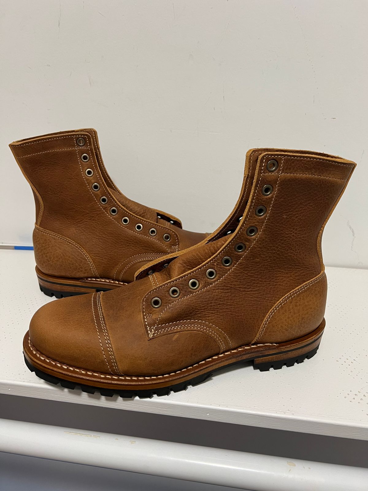 Photo by JPLopez124 on July 29, 2025 of the Truman Upland Boot in British Tan Grizzly.