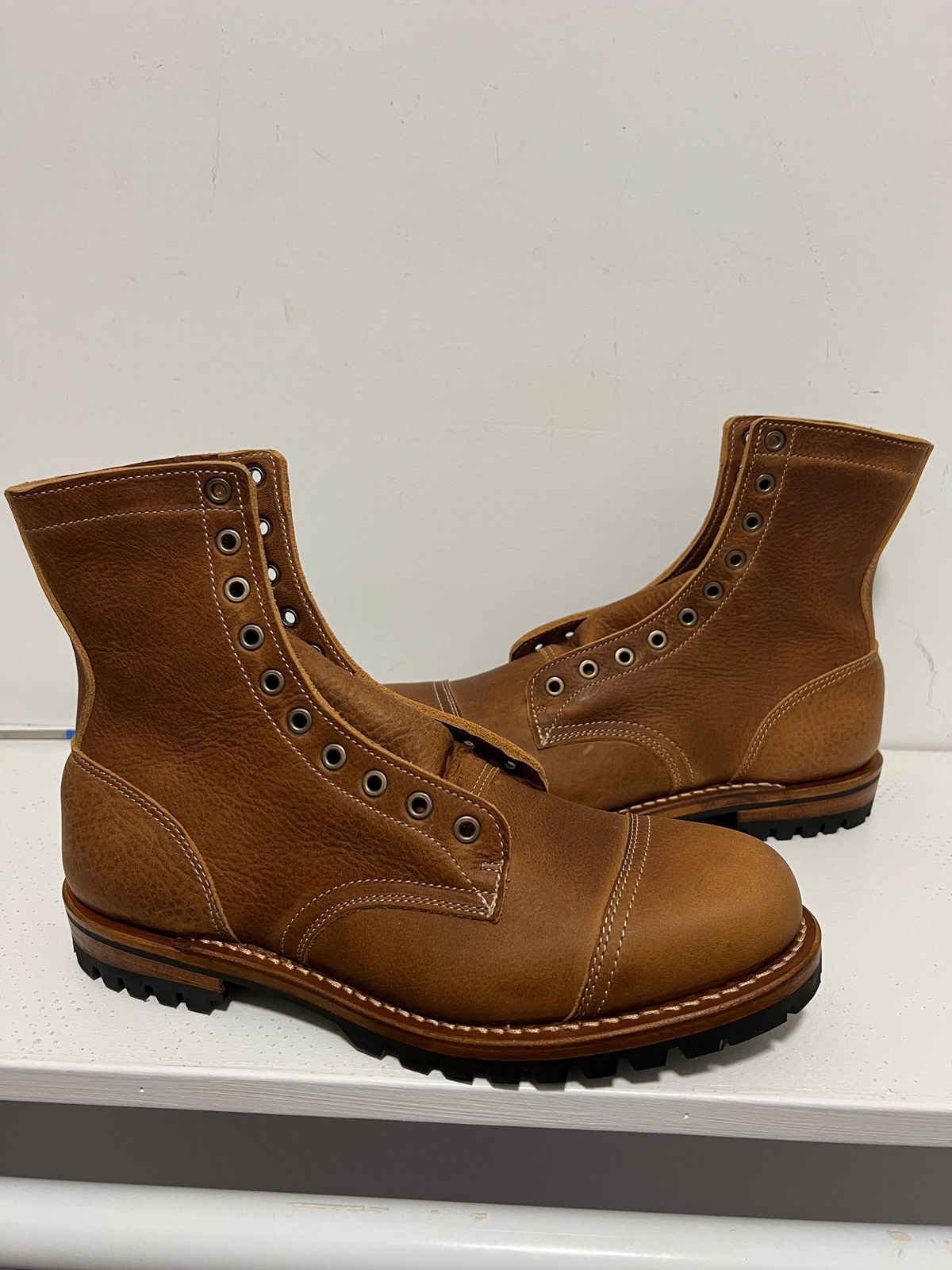 Photo by JPLopez124 on July 29, 2025 of the Truman Upland Boot in British Tan Grizzly.