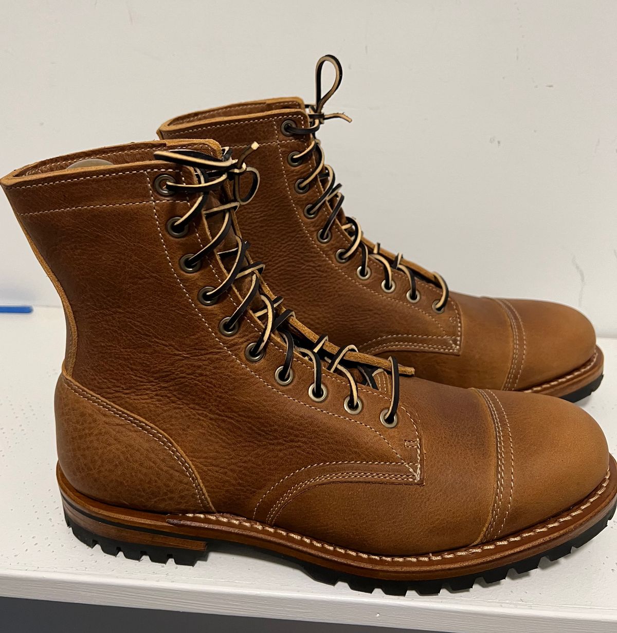 Photo by JPLopez124 on July 29, 2025 of the Truman Upland Boot in British Tan Grizzly.