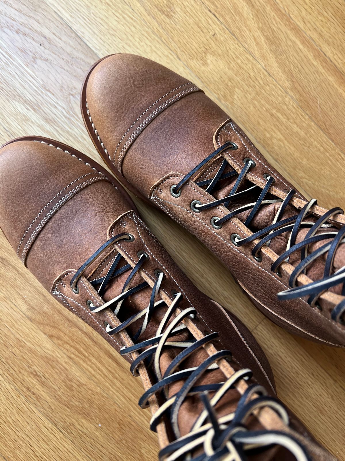 Photo by JPLopez124 on July 29, 2025 of the Truman Upland Boot in British Tan Grizzly.