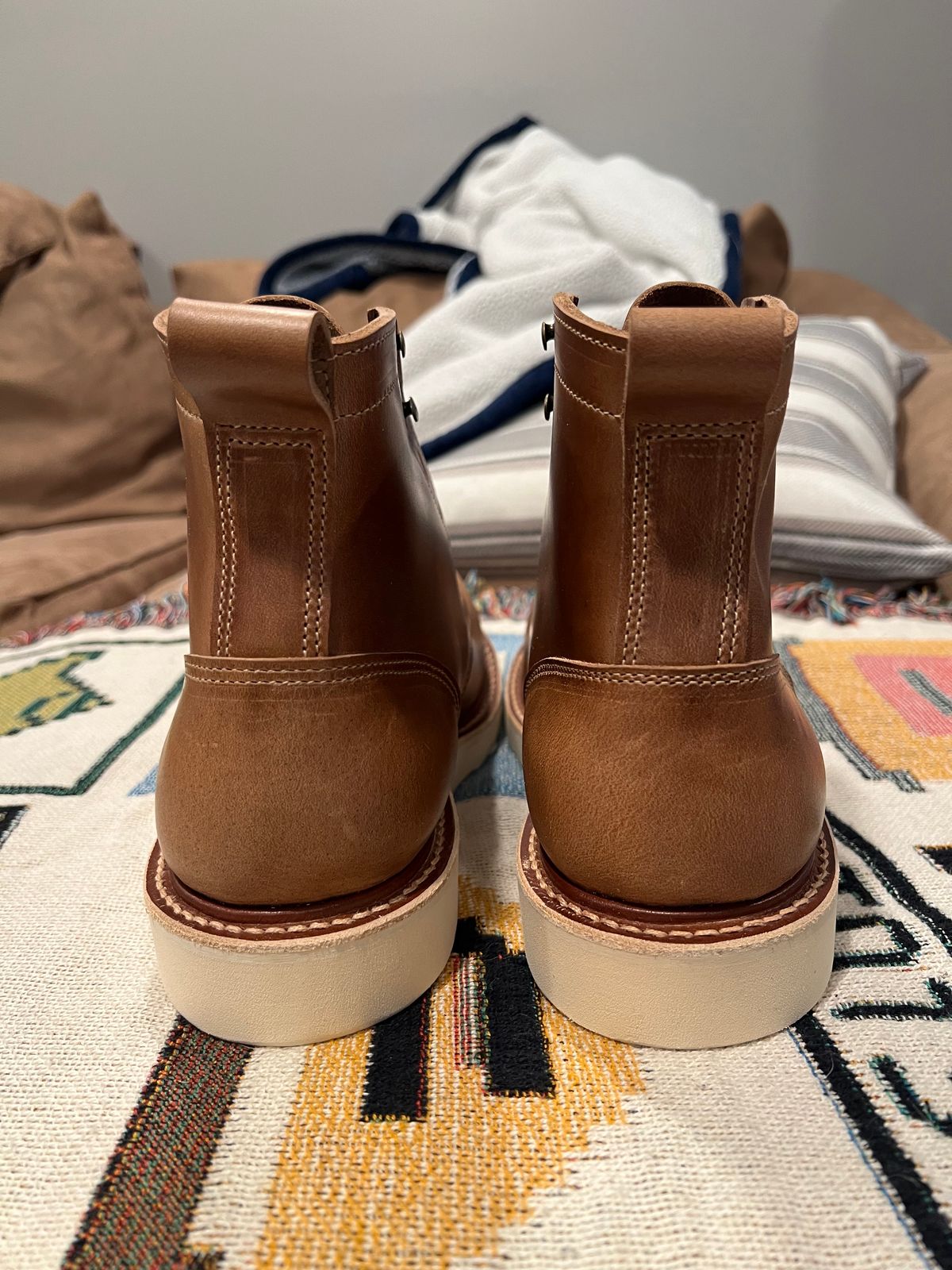 Photo by JPLopez124 on May 7, 2025 of the Truman Moc Toe in seidel sesame double shot.